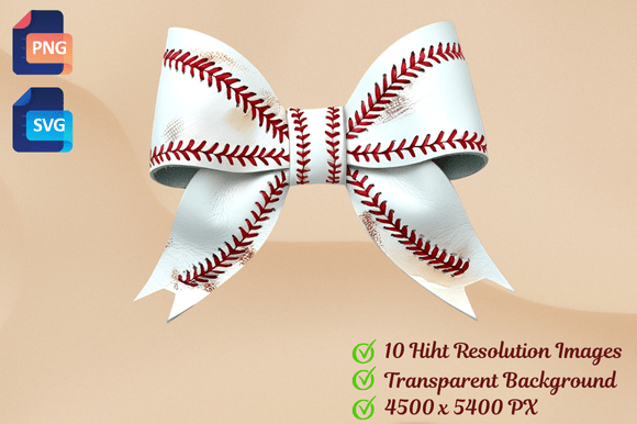 Baseball Mom Coquette Bow Graphics & Illustrations