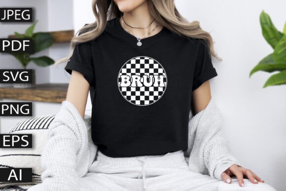 Bruh. Retro Vibes: Graphics for T-Shirt Designs