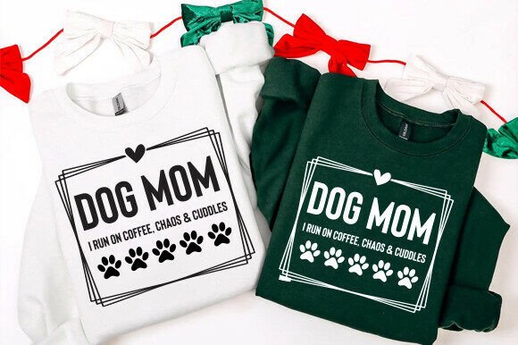 Dog Mom Chaos: Graphics for T-Shirt Designs