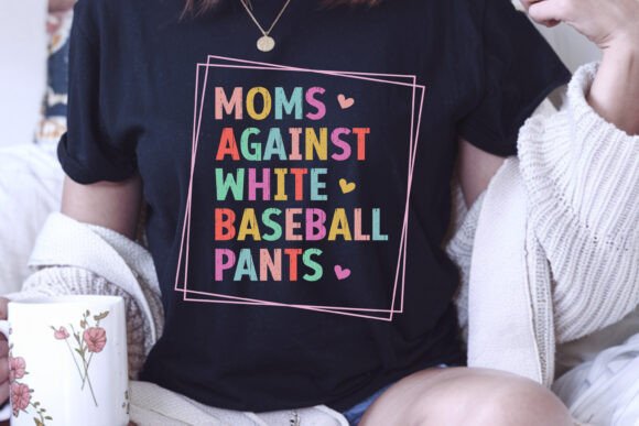 Retro Baseball Mom Graphics for T-Shirt Designs